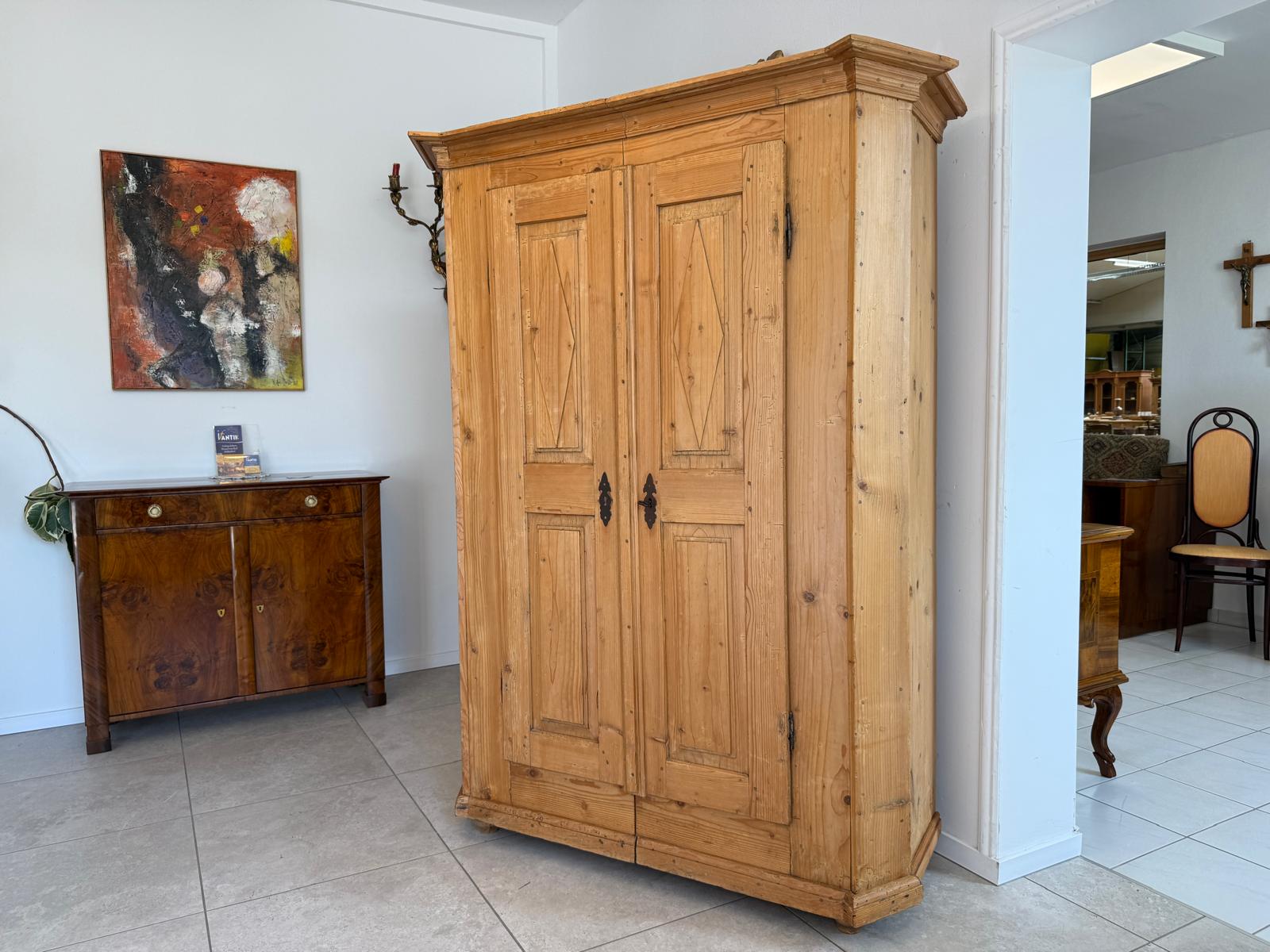 Barock Schrank Sale Originaler Bauernschrank Weichholz D2599
