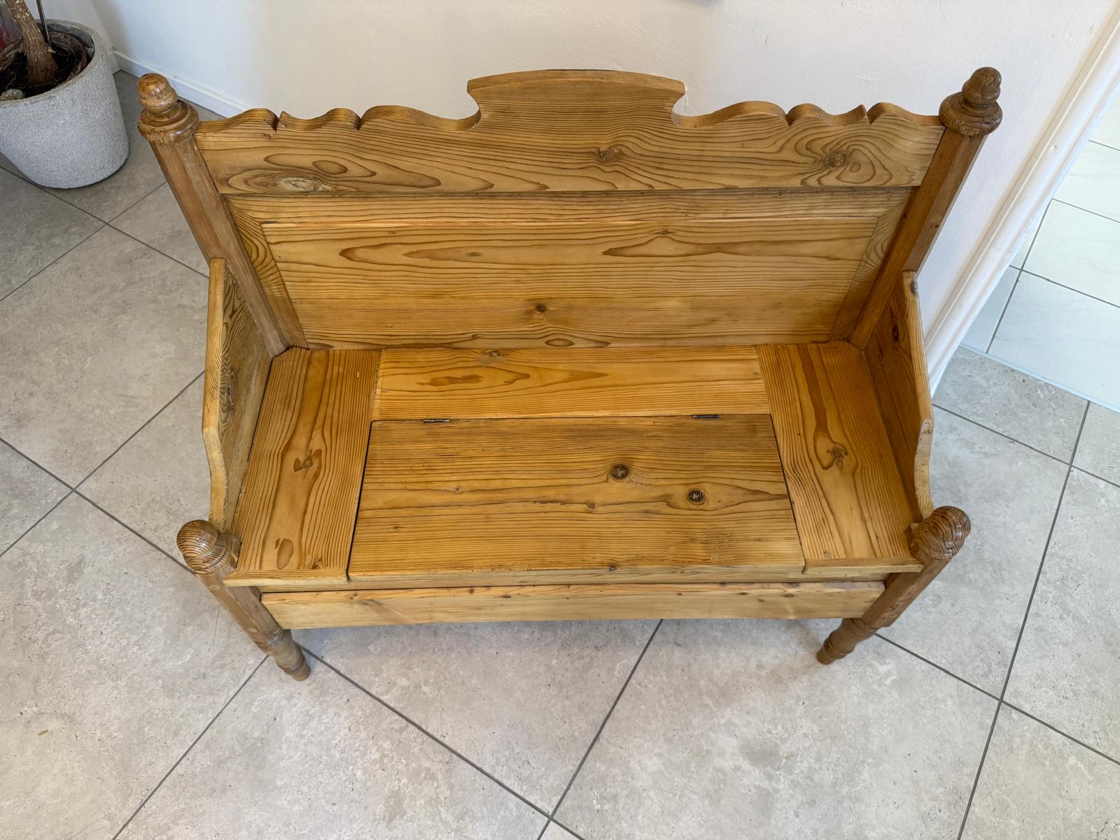 Uriges 2er Bankerl Gründerzeit Bank Sitzbank Holzbankerl  G1936