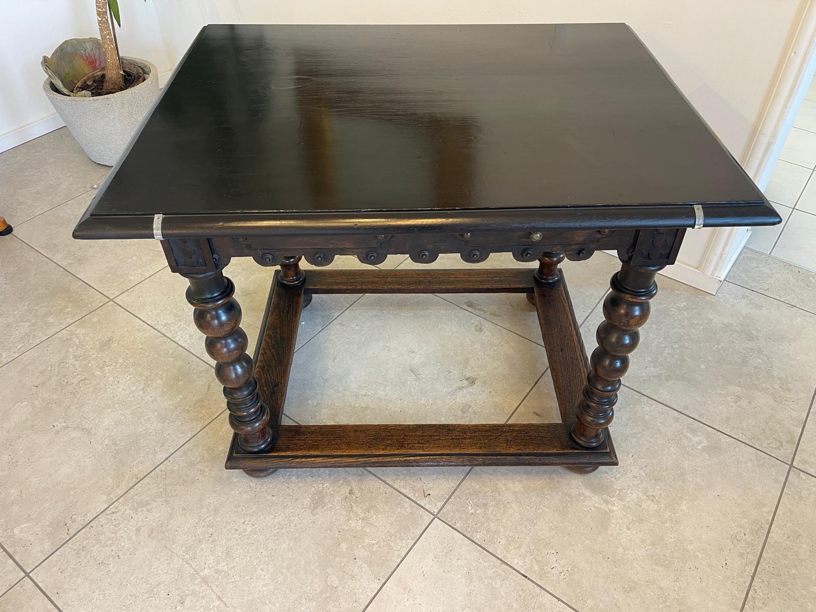 Sale Originaler Prächtiger Tisch Barocktisch Säulentisch G1205