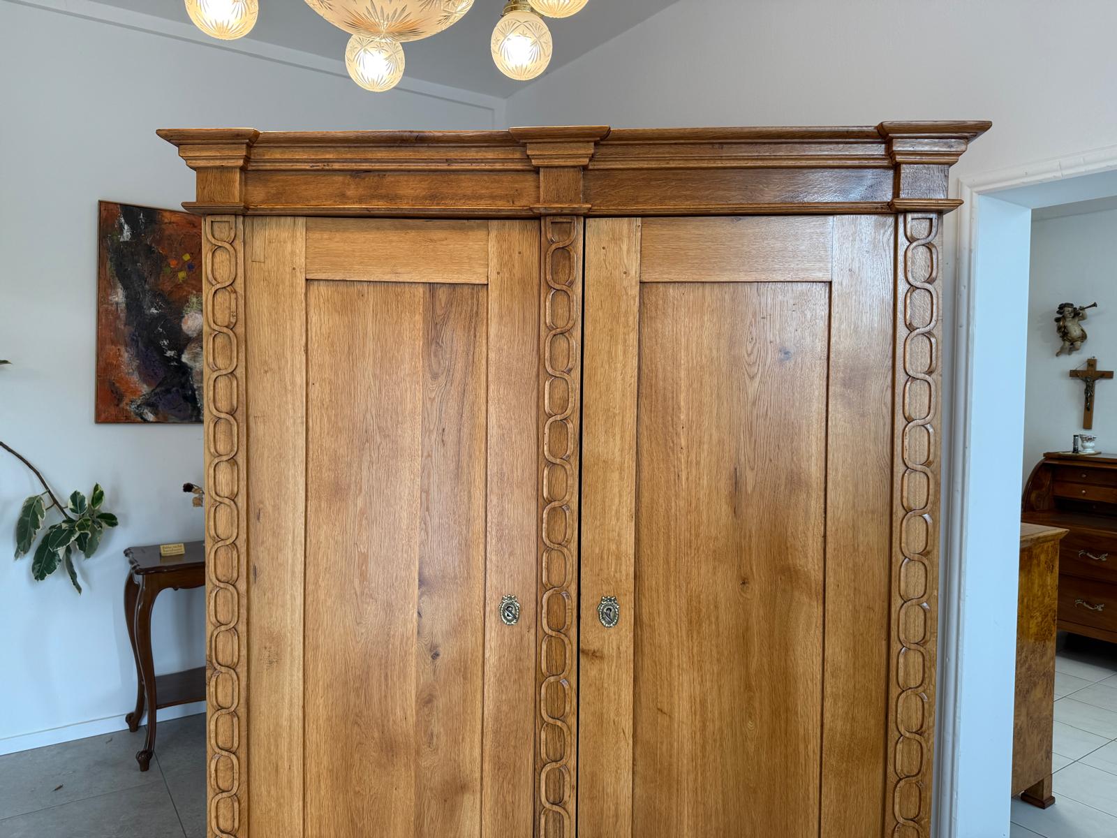 SALE Restaurierter Biedermeier Schrank Kleiderkasten Antiquität G1820