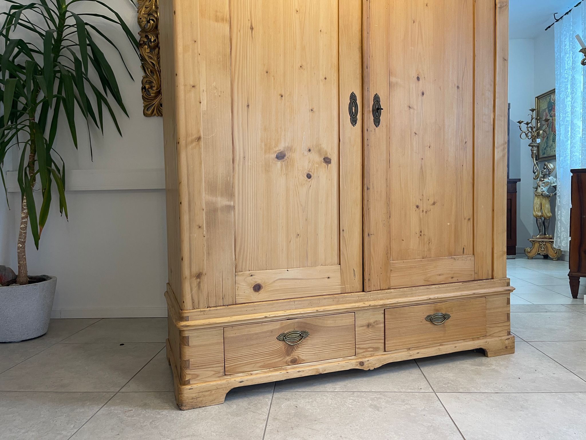 Sale Biedermeier Bauernschrank Naturholzschrank Bauernkasten G1516