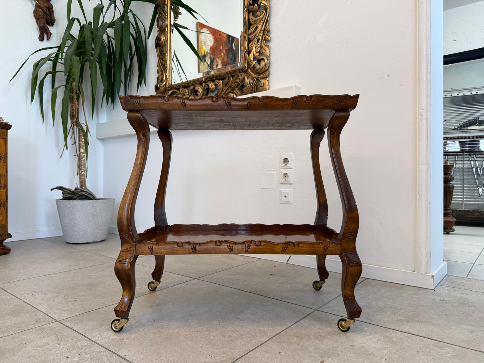 Serviertisch Frühstückstisch Servierwaggerl Barockstil D2811