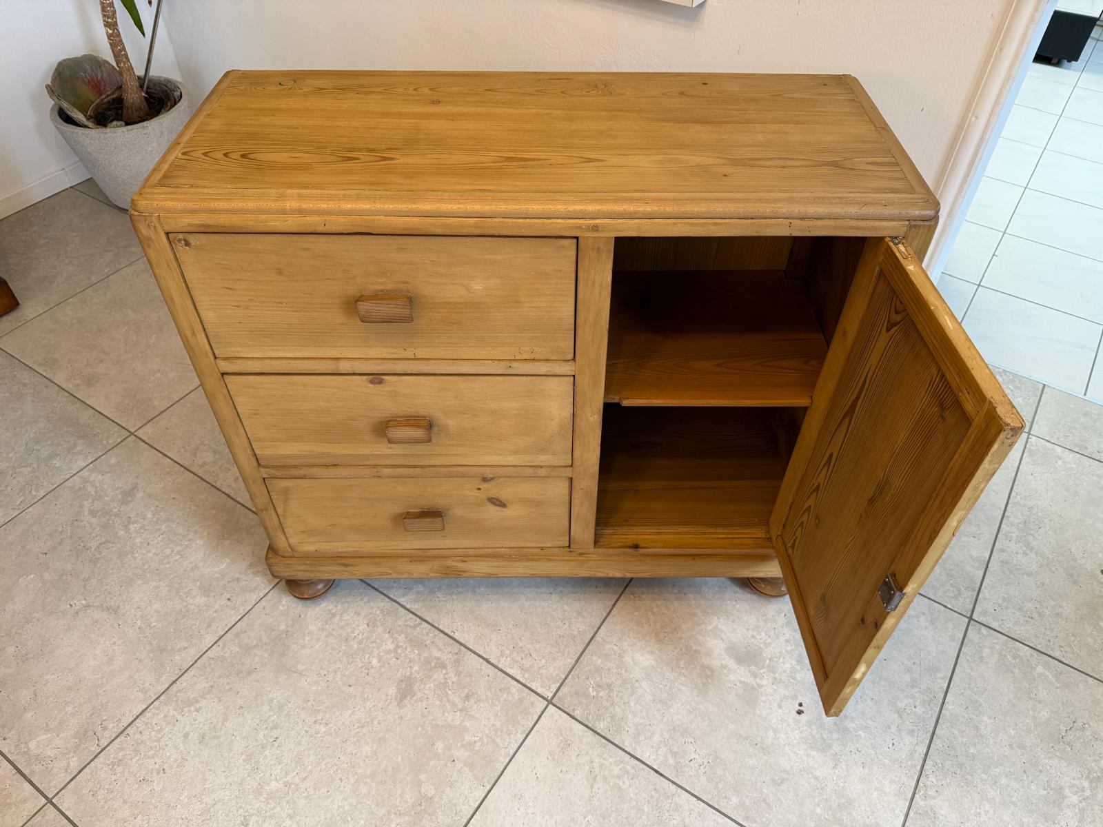 Jugendstil Ladenkommode Bauernmöbel Bauernmöbel Bauernschrank Weichholz D1124