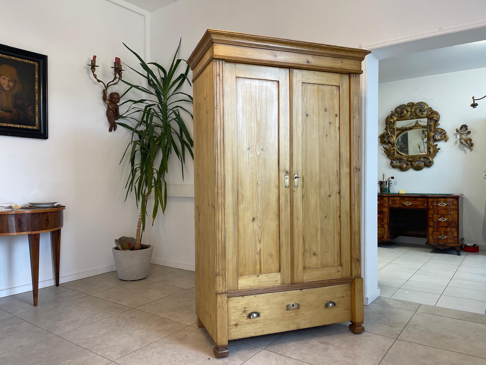 Sale Originaler Bauernschrank Naturholzschrank Jugendstilschrank G1088