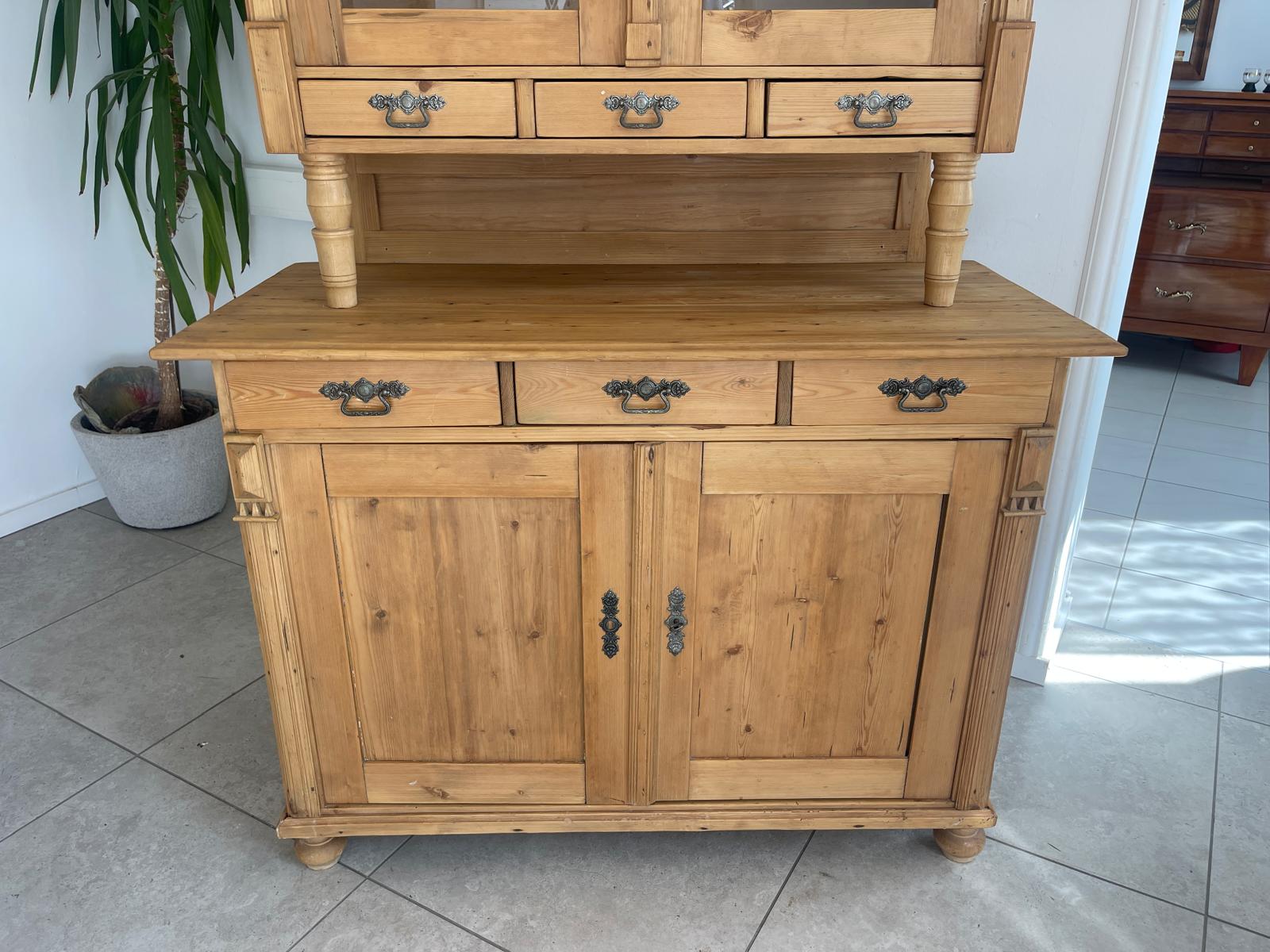 Originale Restaurierte Jugendstil Küchenbuffet Küchenschrank Küchenkredenz G1716