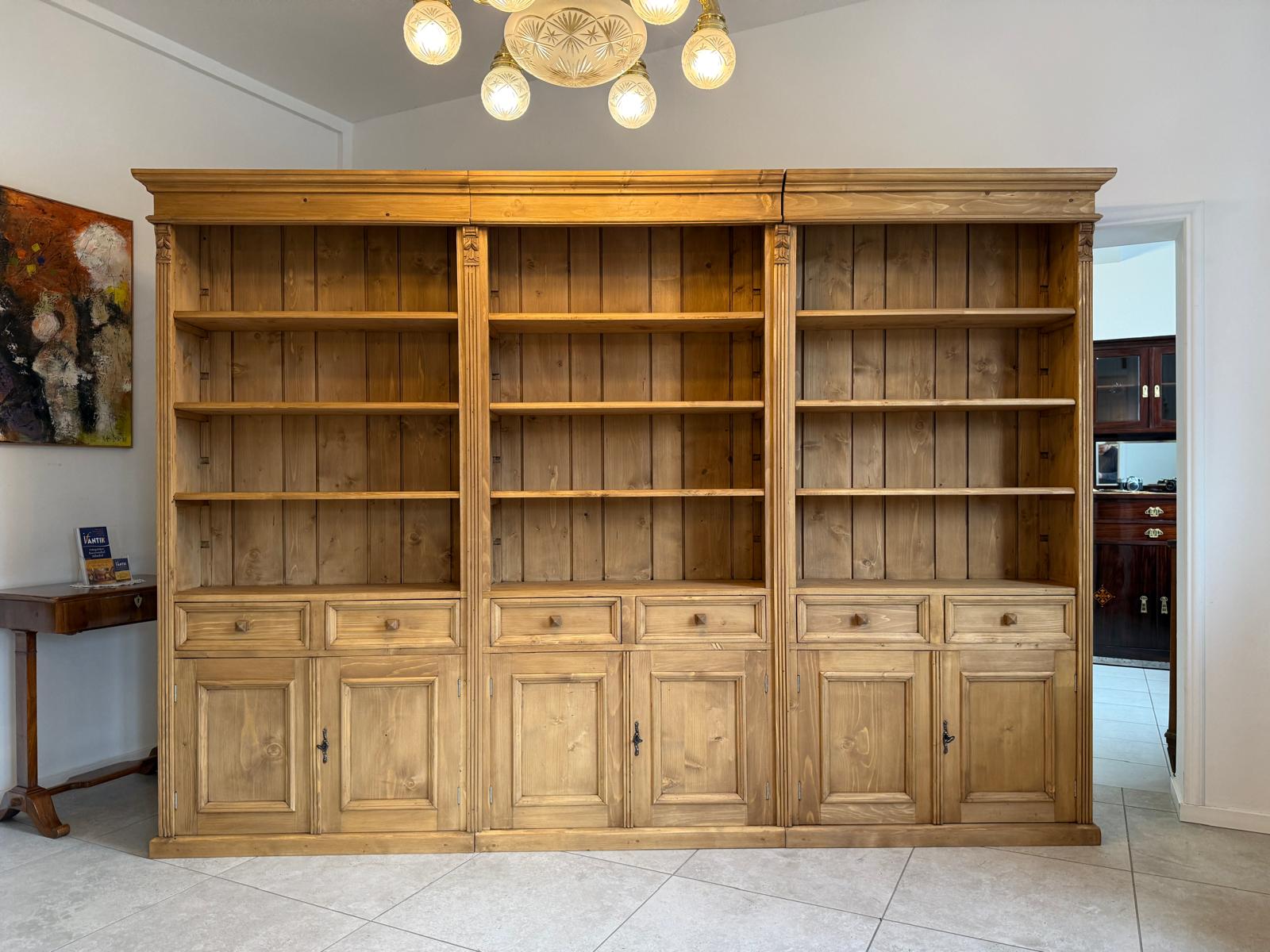 Grosses Bücherregal Stellage Bücherschrank Bauernkasten Bücherwand G1799