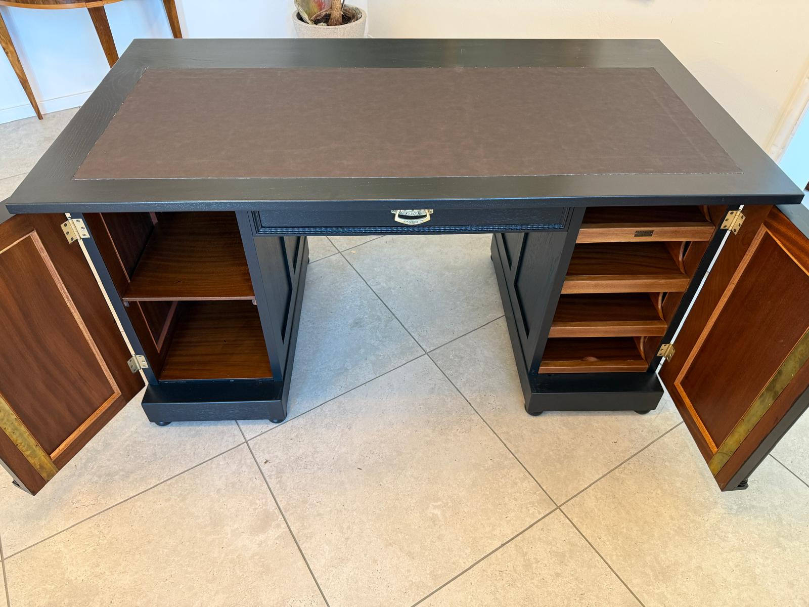 Restaurierter Jugendstil Schreibtisch Sekretär Freisteher Originalstück G2274