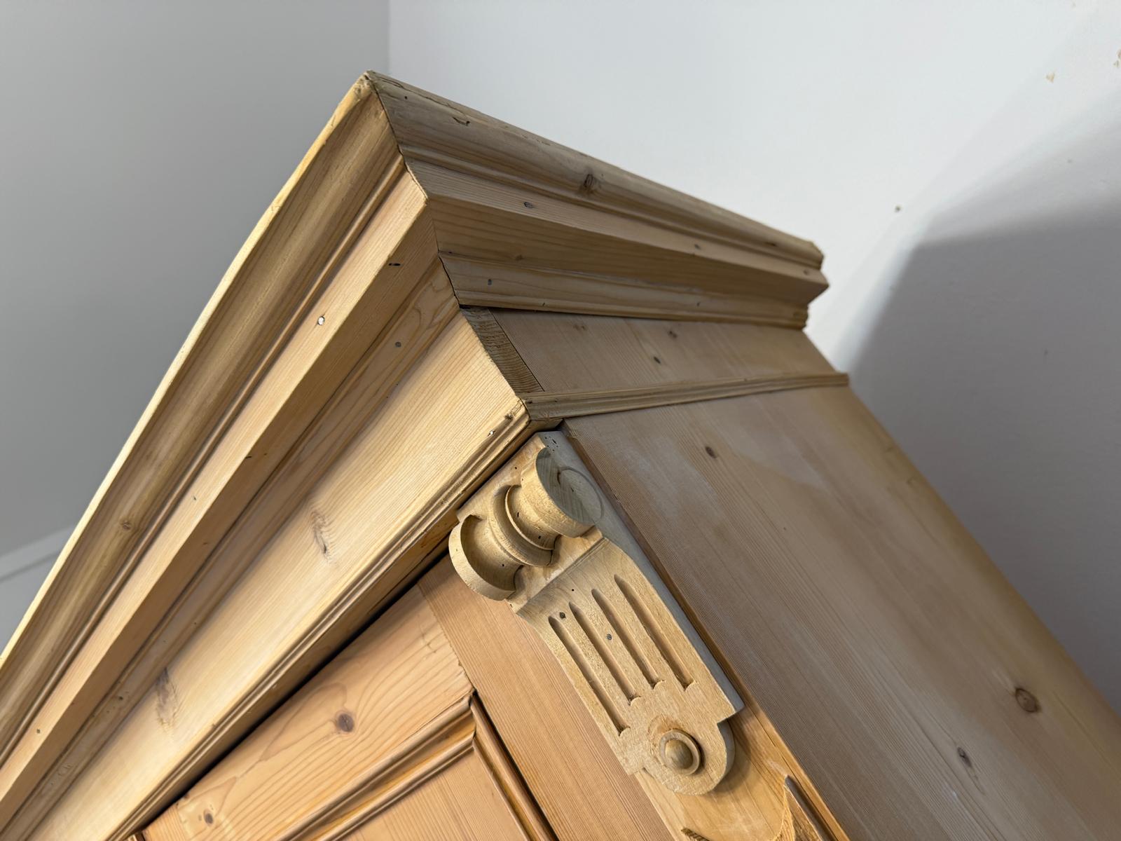 Originaler 2 türiger Bauernschrank Gründerzeit Naturholzschrank G2398