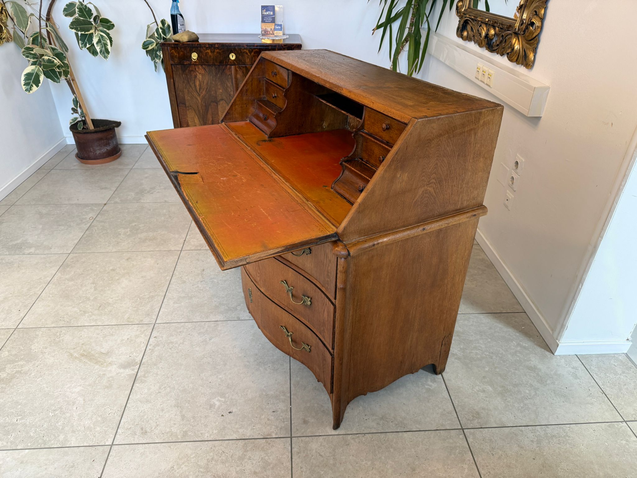 Schreibsekretär Eichenholz Schreibtisch Klappsekretär SALE Original D1147