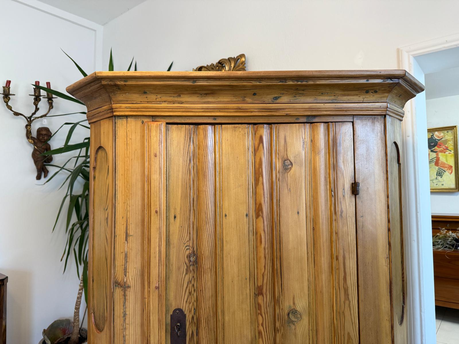 Biedermeier Bauernschrank Naturholzschrank Antiquität G1932