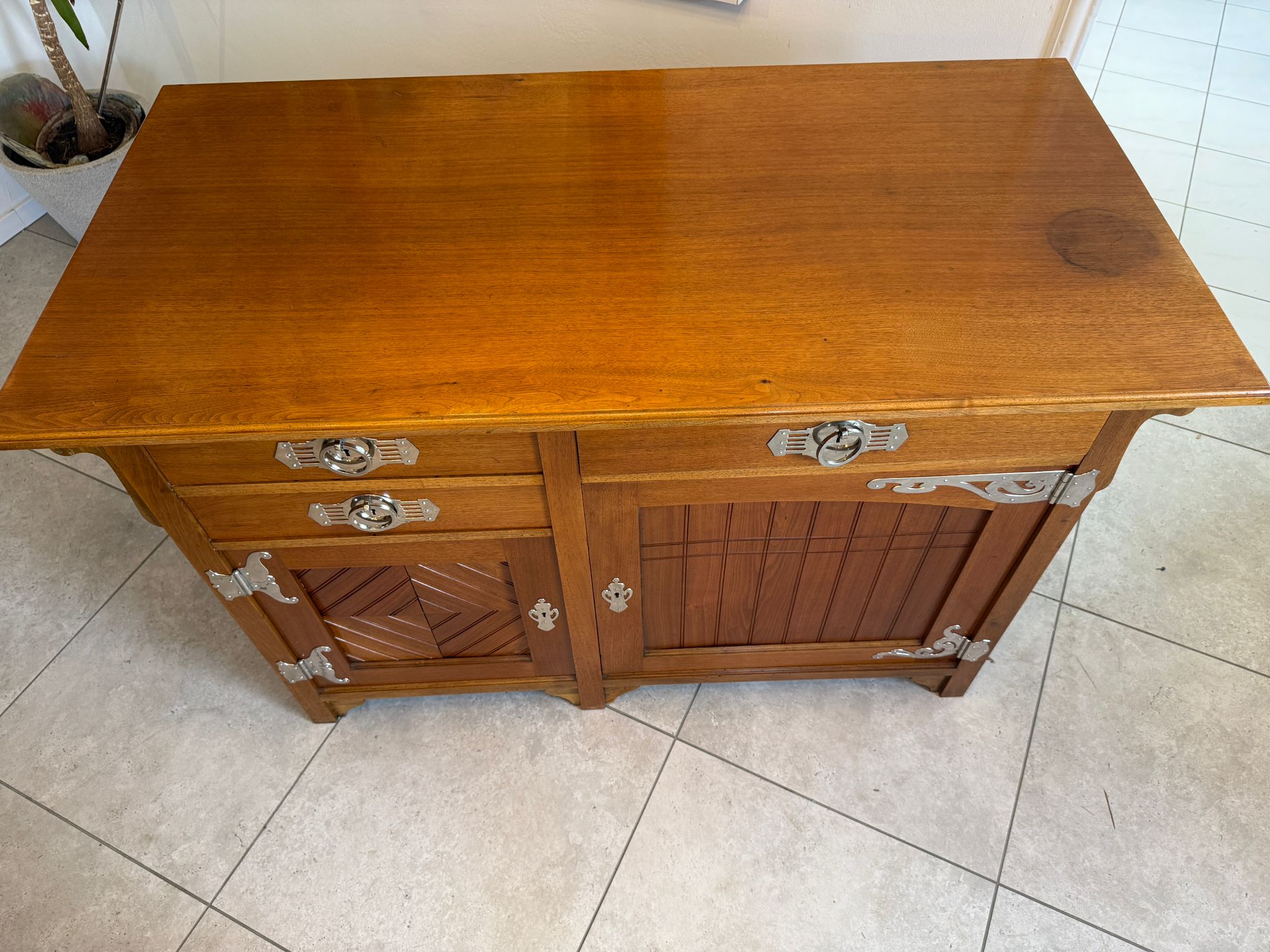 Jugendstil Anrichte Sideboard Antik Vintage Restauriert A4986
