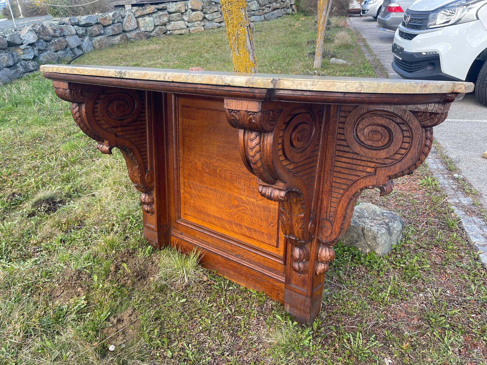 Originale Grosse Historismus Konsole Konsule Podest Antiquität G1355