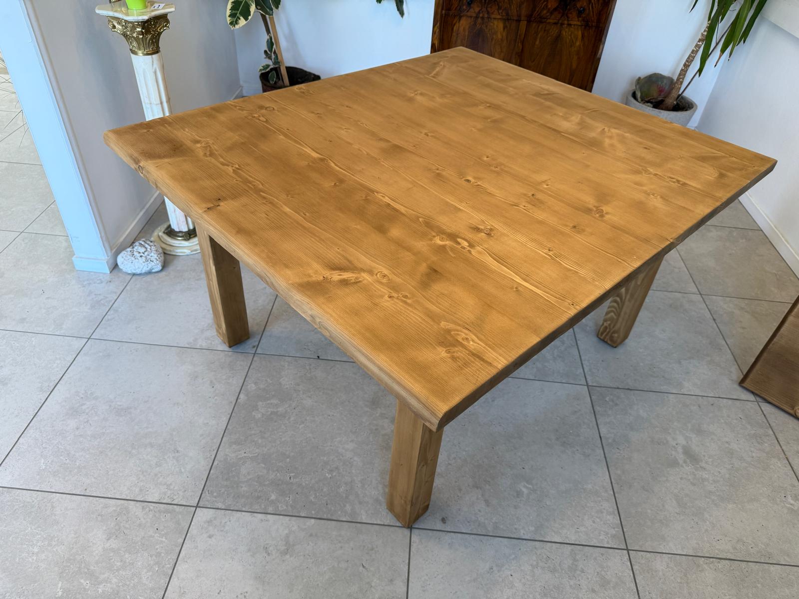 Massiver Bauerntisch Naturholz Fichte Esstisch Wandtisch G1922