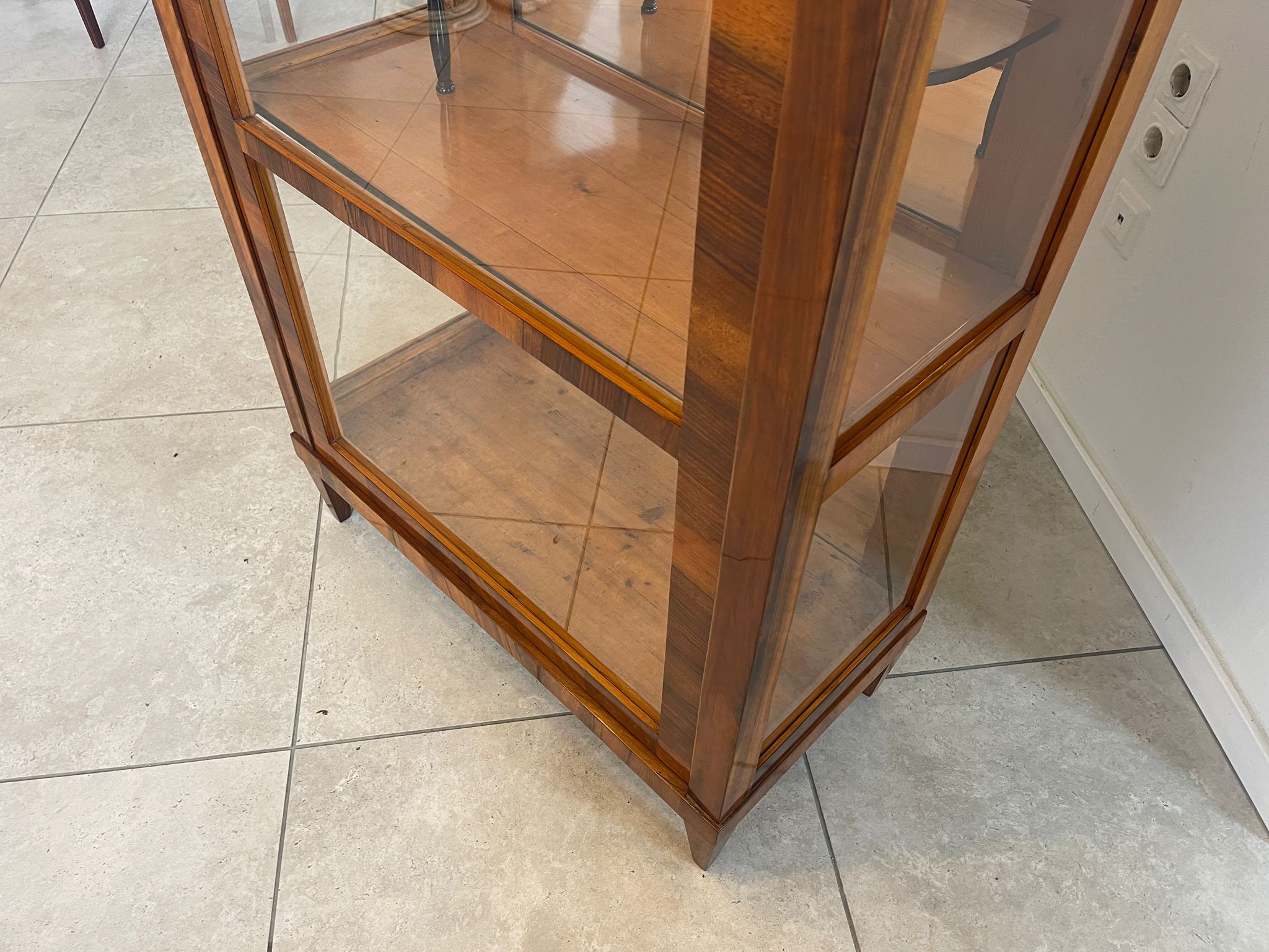 Antiquität Biedermeier Vitrine Bücherschrank A5153