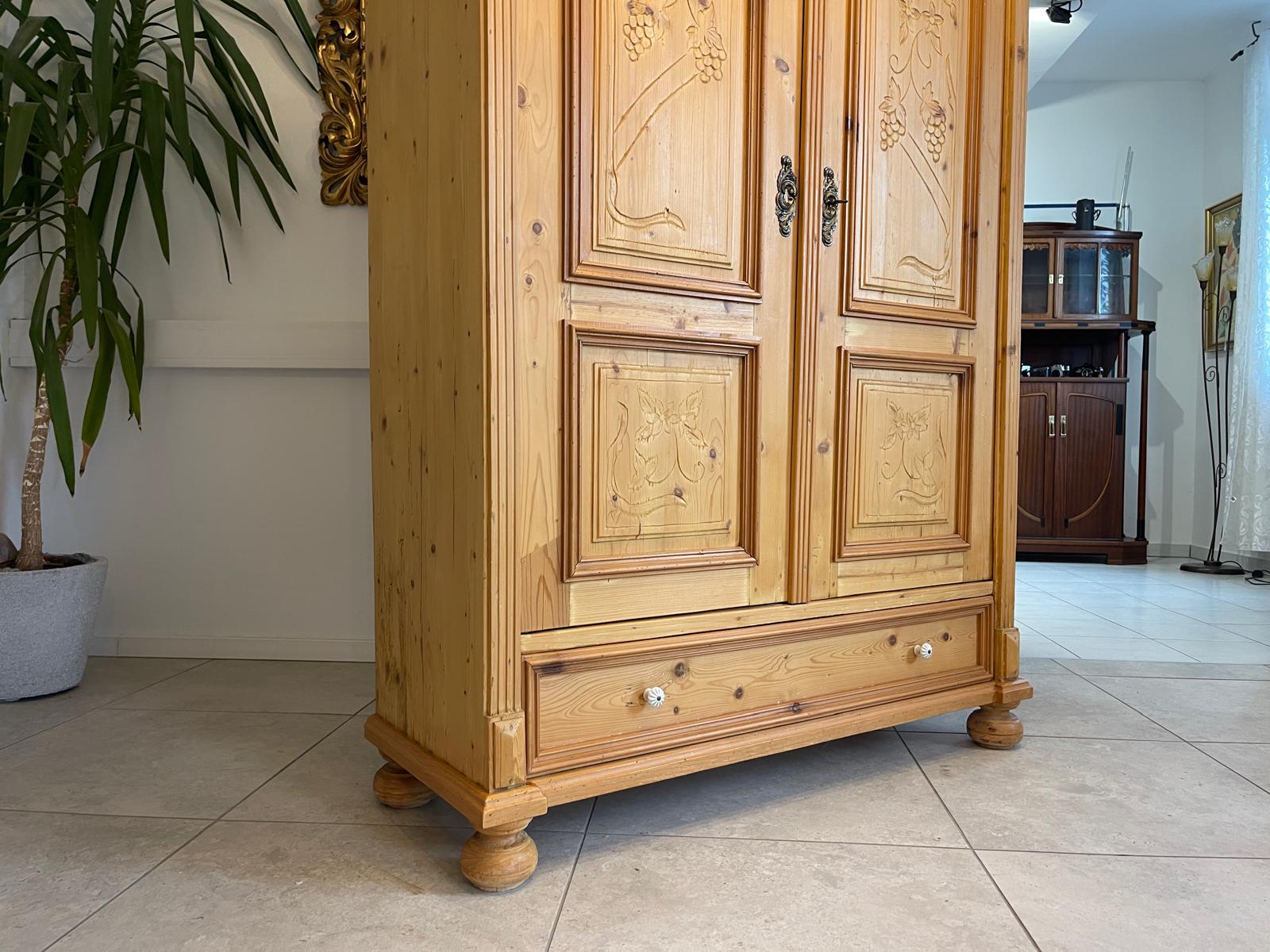 Gründerzeit Bauernschrank Bauernkasten Hallenschrank Kleiderkasten G1691