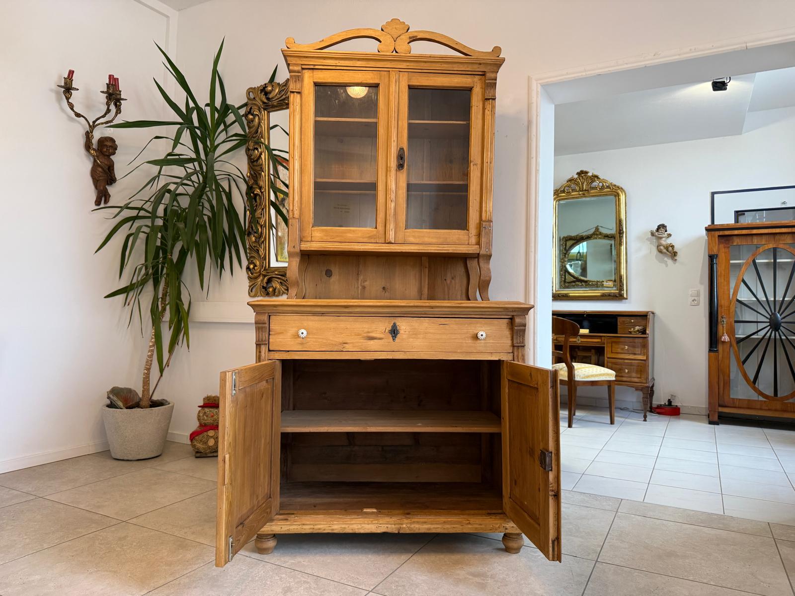 Gründerzeit Naturholschrank Küchenbuffet Küchenschrank Küchenkredenz G2337