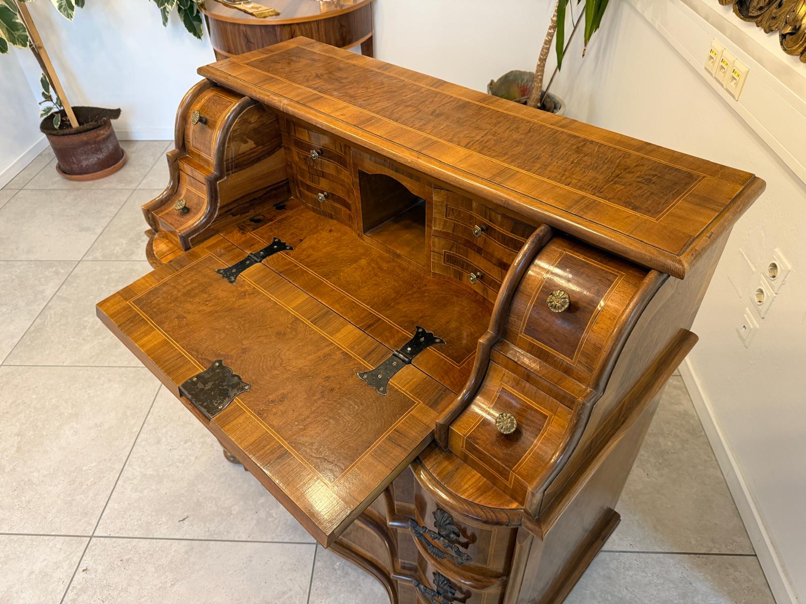 Sekretär Schreibsekretär Barockstil Marketerien Traum G2232