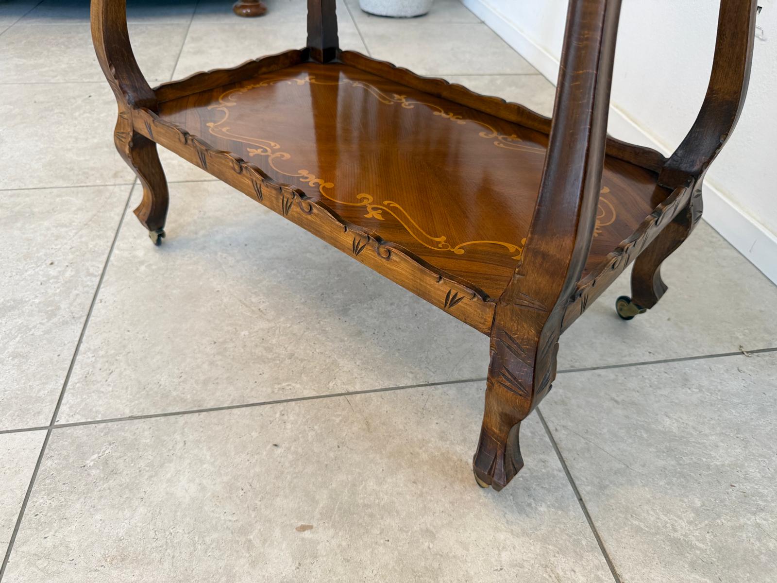 Serviertisch Frühstückstisch Servierwaggerl Barockstil D2811