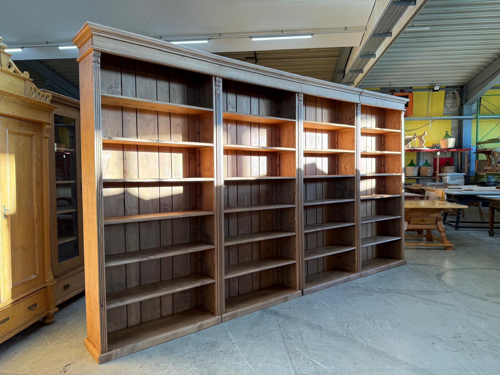 Grosses Bücherregal Stellage Bücherschrank Bauernkasten Bücherwand G2407