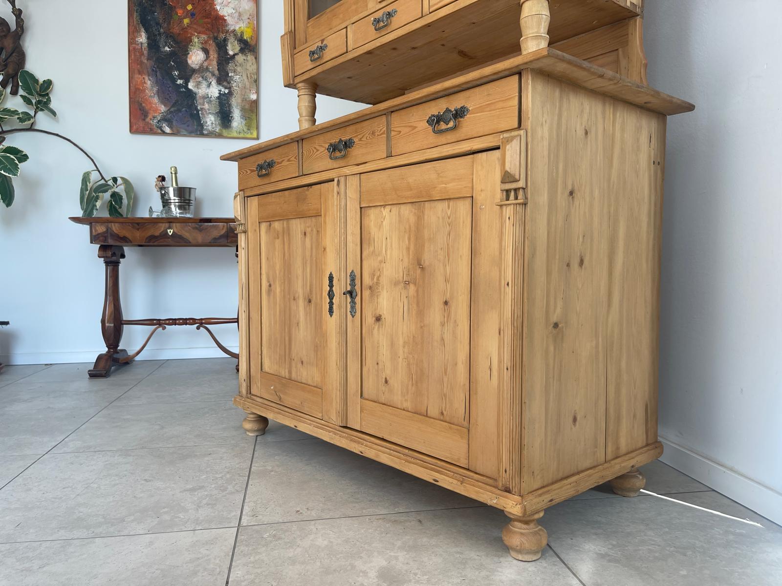Originale Restaurierte Jugendstil Küchenbuffet Küchenschrank Küchenkredenz G1716