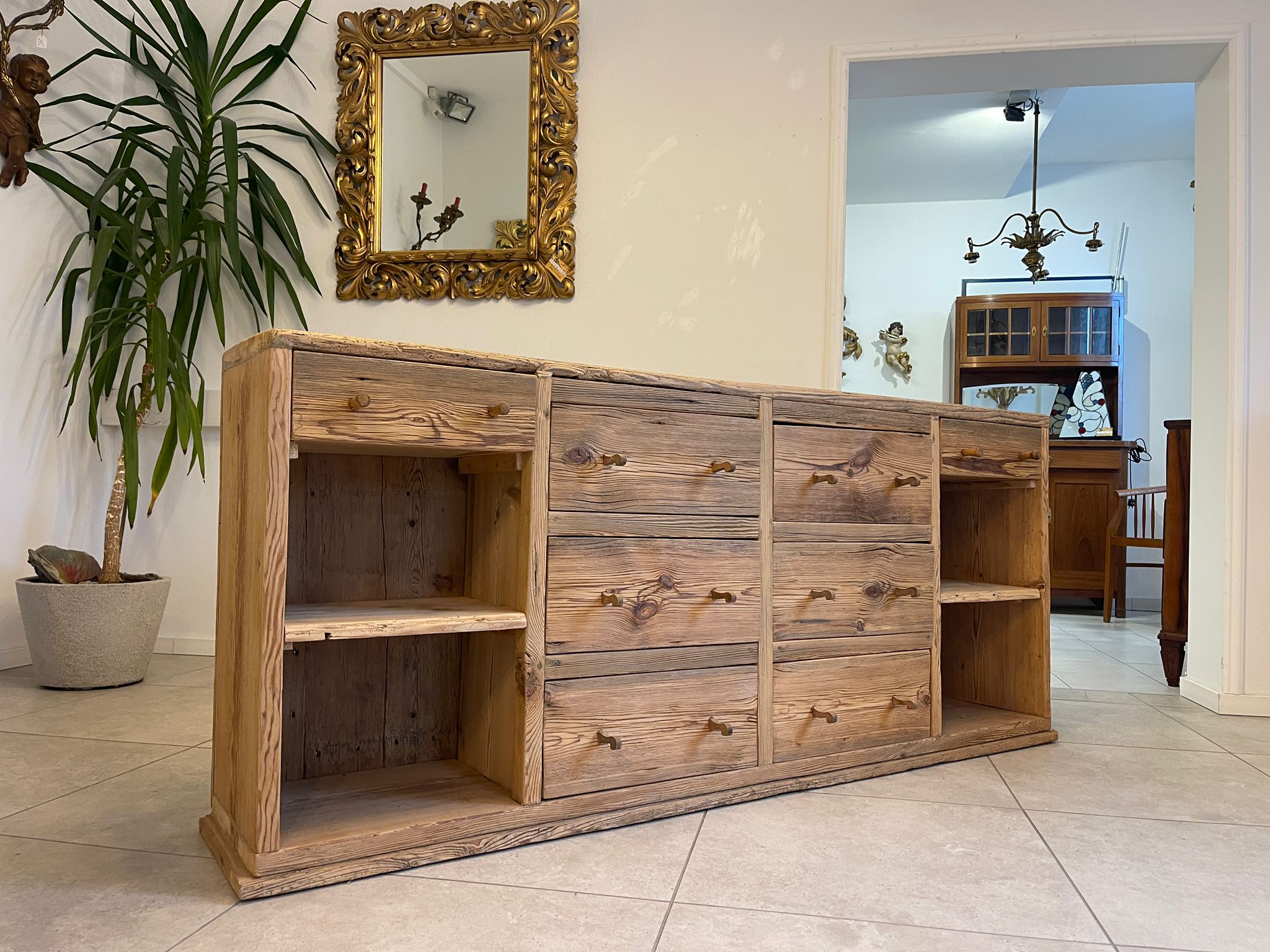 Urige Anrichte Sideboard Ladenkommode Ladenschrank Bauernschrank Bauernmöbel G1076