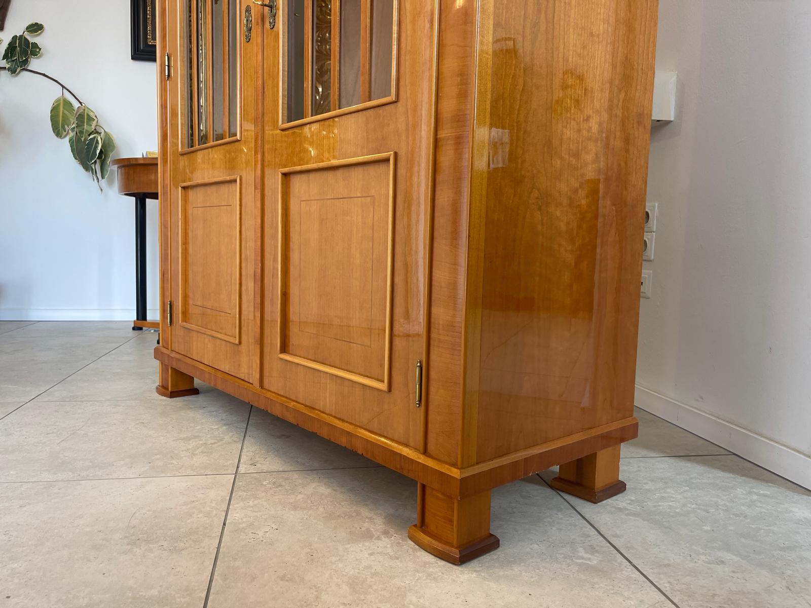 Stilvitrine Biedermeier Glasschrank Bücherschrank G1218