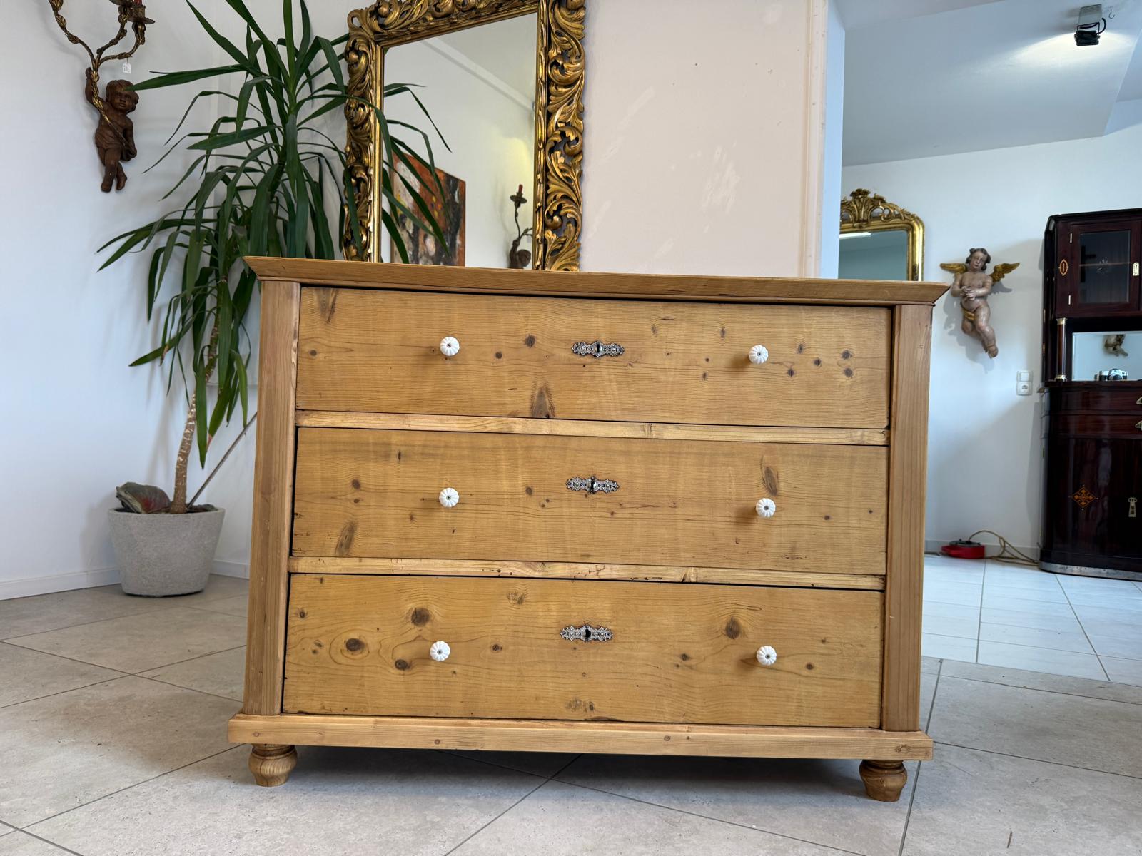 Restaurierte Biedermeier Kommode 3 Ladenkommode Antik ifantik D2284
