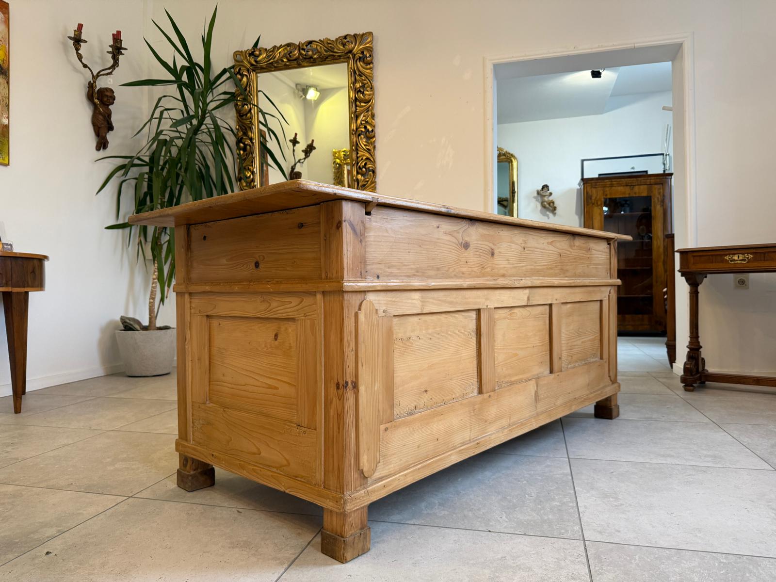 Urige bäuerliche Bar Altholz Vintage Verkaufstheke Schneidertisch G2255