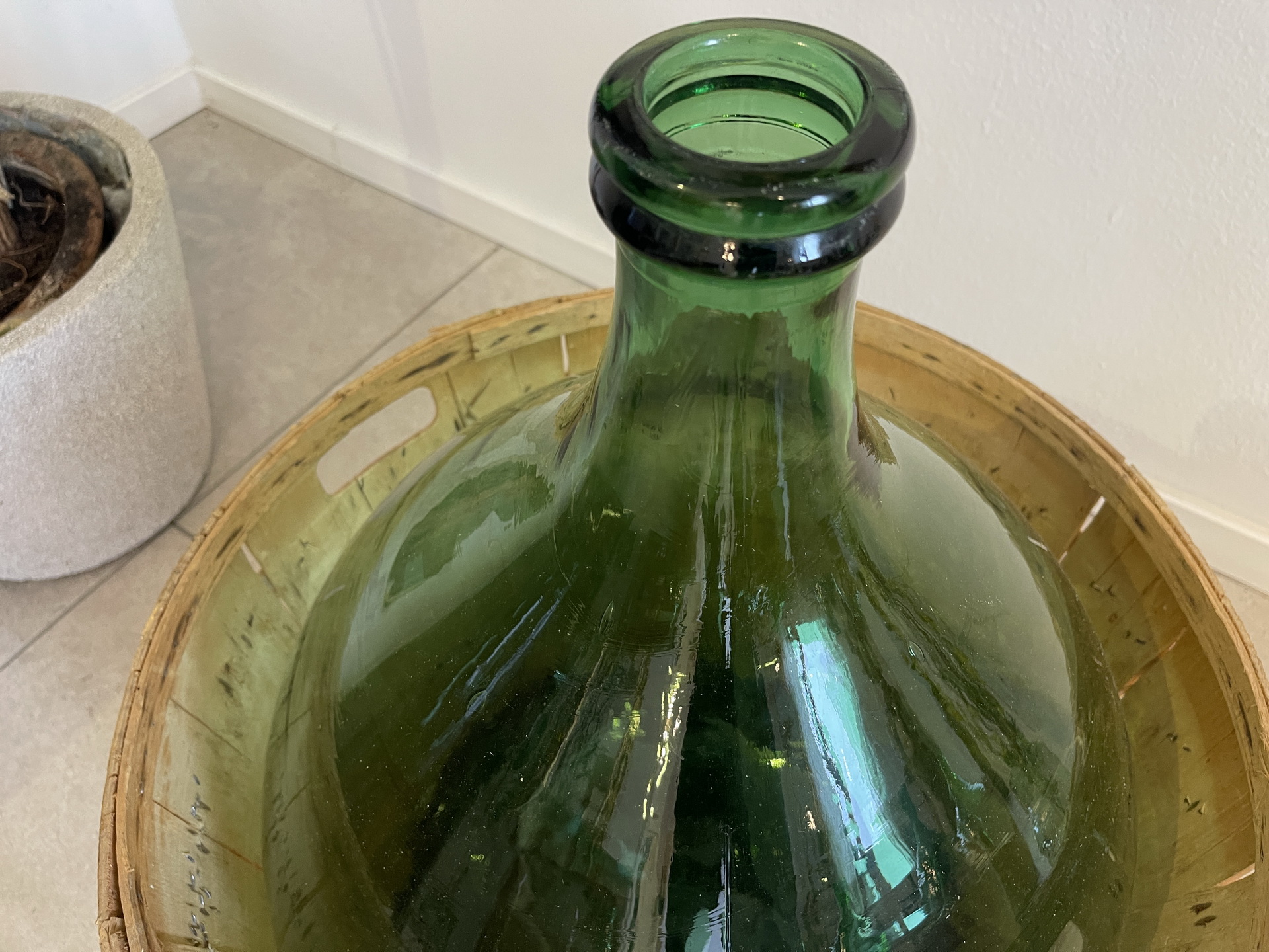 Alte Ballonflasche Weinballon, Gärballon, Ballonflasche A4738