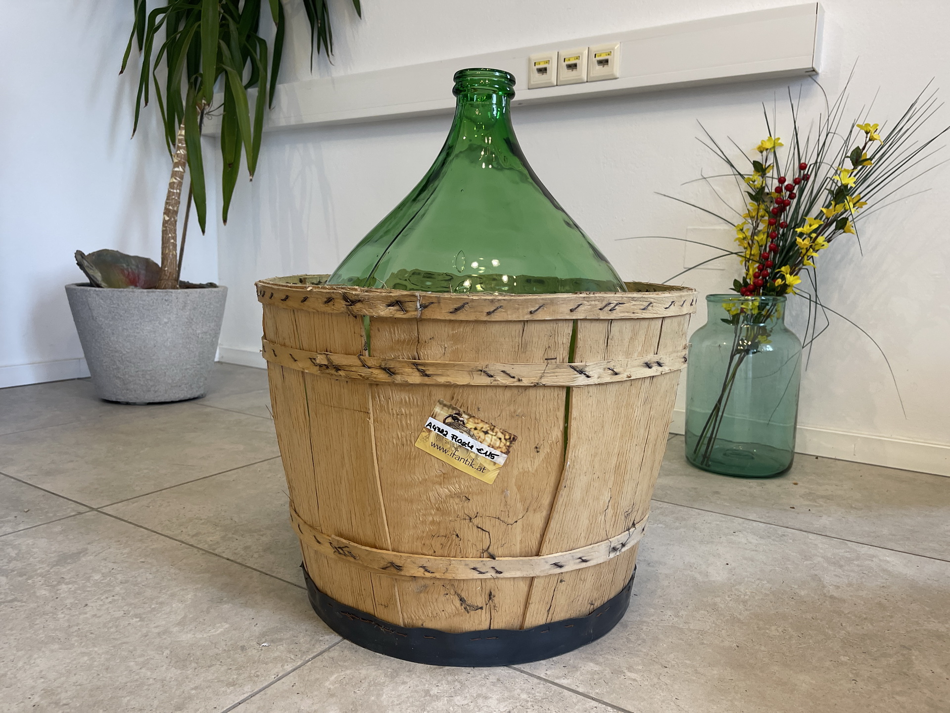 IMG_4367cbnxAJtNzGzkS Alte Ballonflasche Weinballon, Gärballon, Ballonflasche A4722
