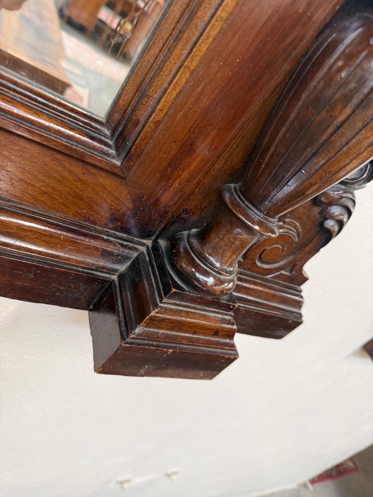 Original Gründerzeit Wandpsiegel Dekospiegel Antik D2851