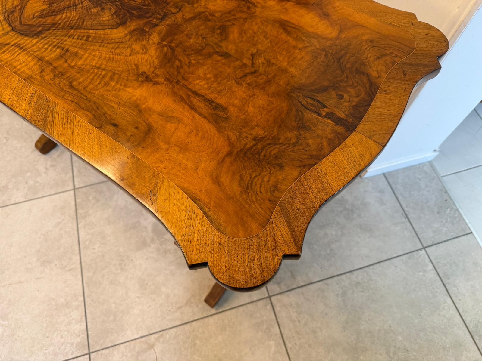 Biedermeier Tisch Schreibtisch Sekretär Marketiert Intarsien Antiquität G2373