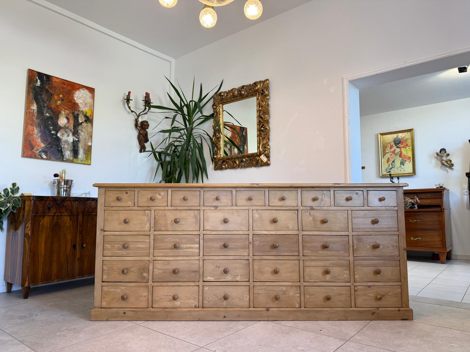 Restaurierte 21 Laden Biedermeier Kommode Ladenkommode Bauernmöbel G2039