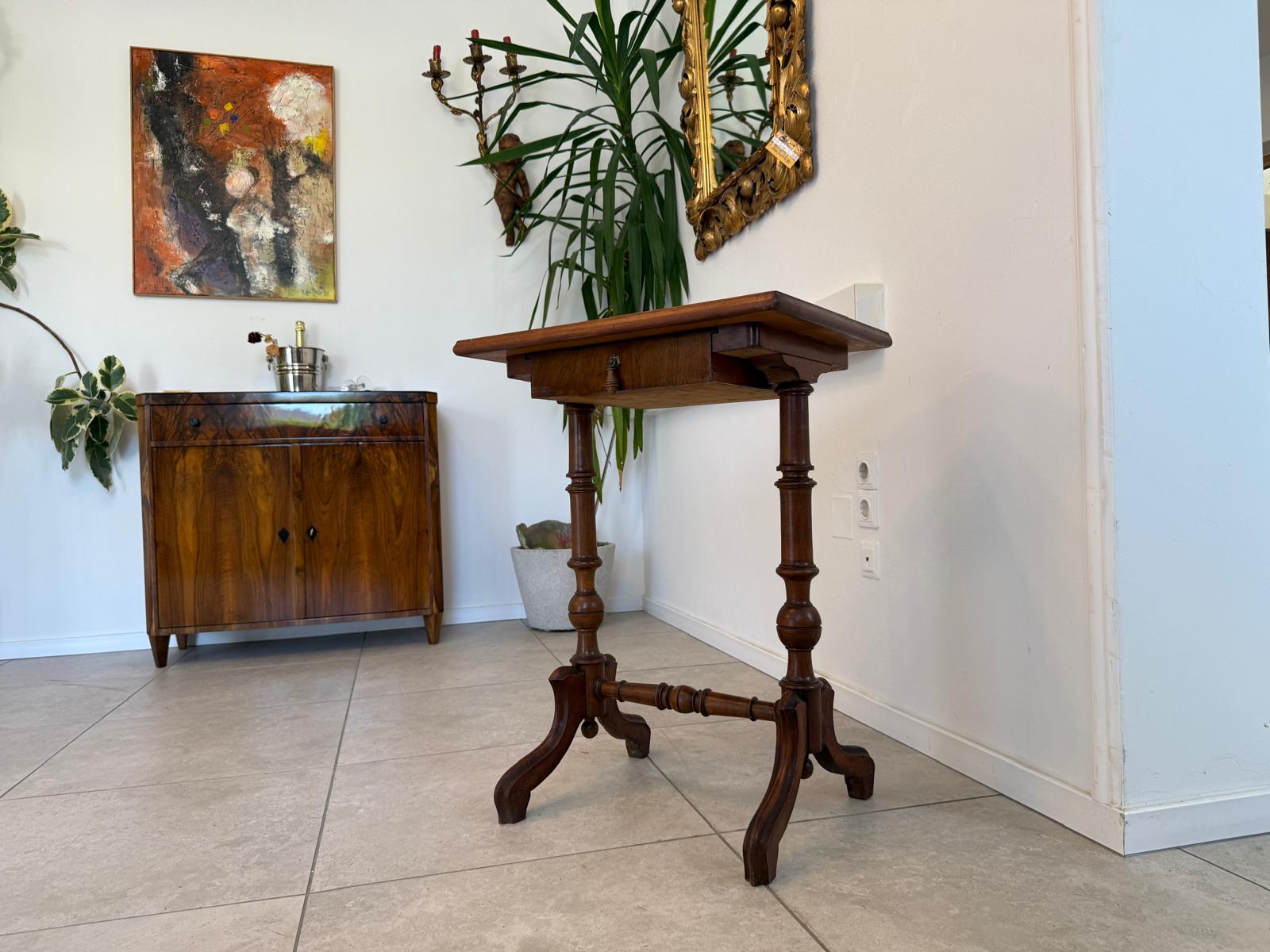 Originaler Nähtisch Tisch Gründerzeit um 1870  G1973