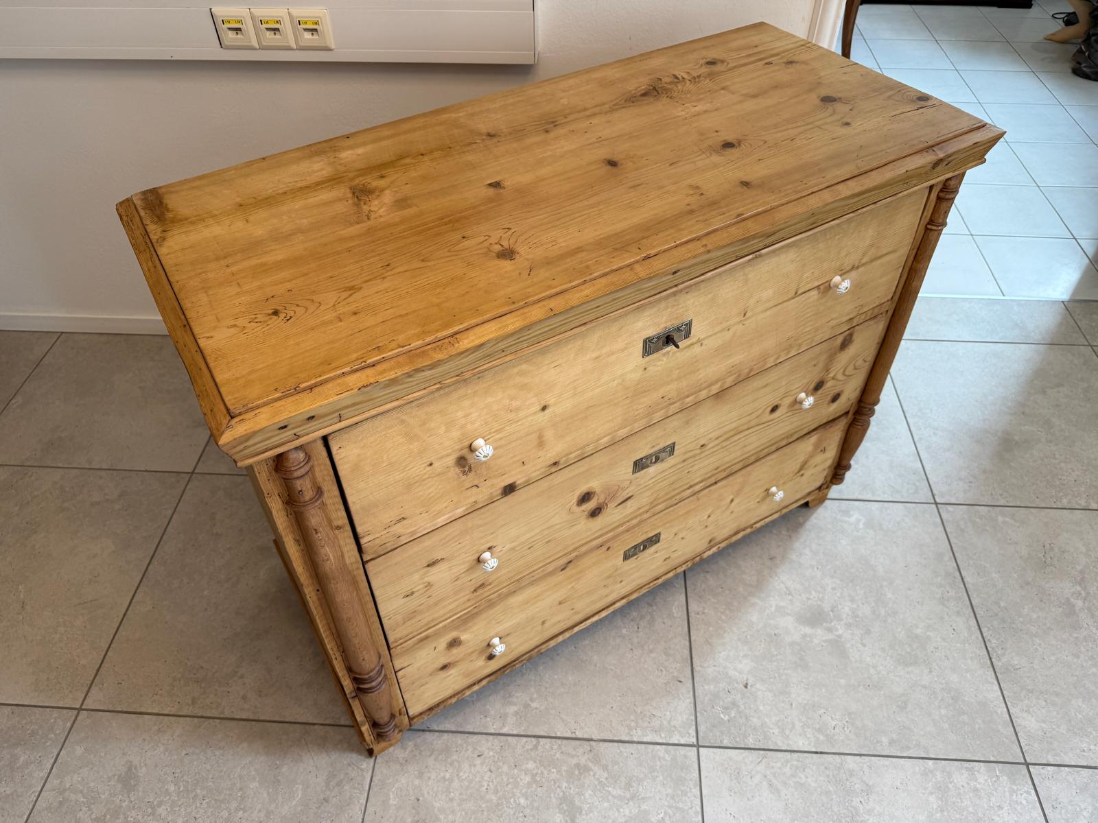 Antik originale Biedermeier Kommode Ladenkommode B2125