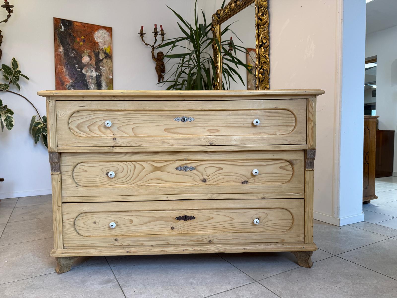 SALE Restaurierte Biedermeier Kommode Ladenkommode Weichholz D1079