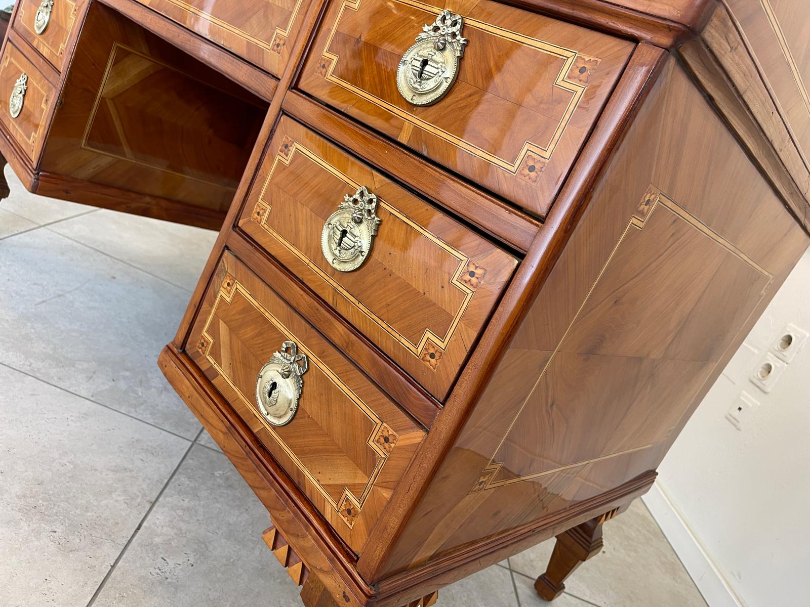 Sale restaurierter Josefinischer Rolladen Sekretär / Schreibtisch Klassizismus Antiquität G1130