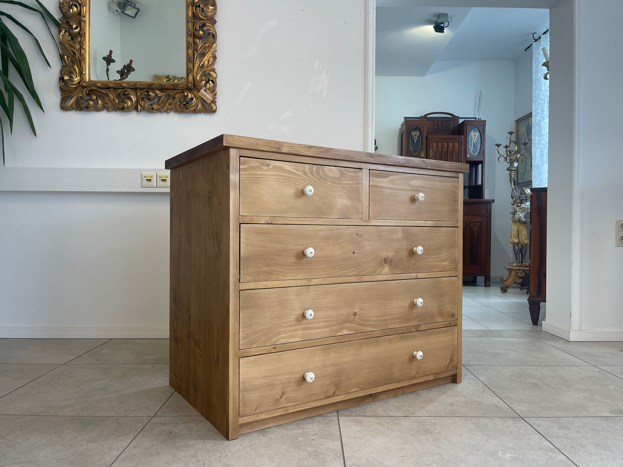 Bäuerliche Kommode 5 Ladenkommode Landhausmöbel Weichholzmöbel G1293