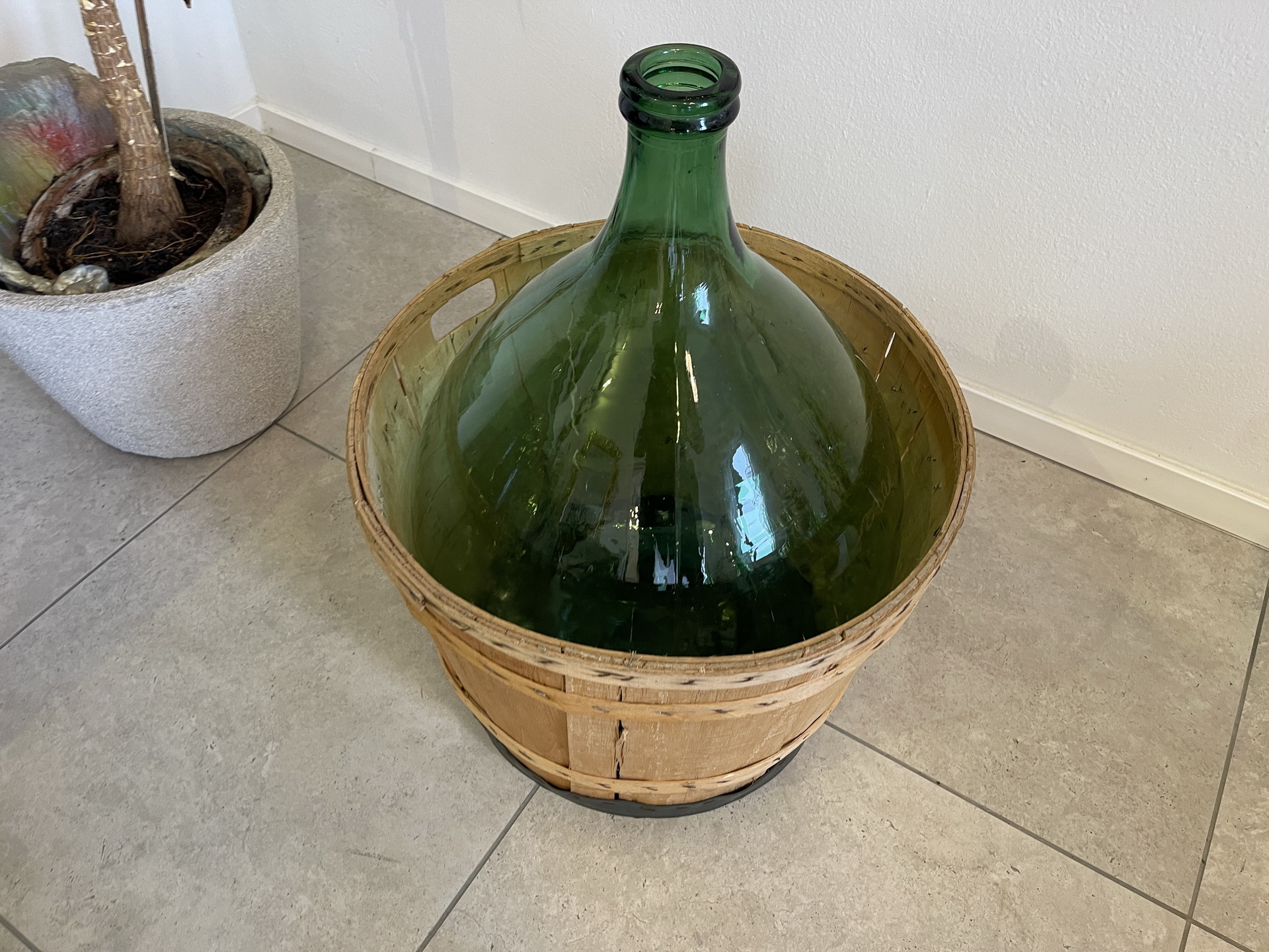 Alte Ballonflasche Weinballon, Gärballon, Ballonflasche A4738