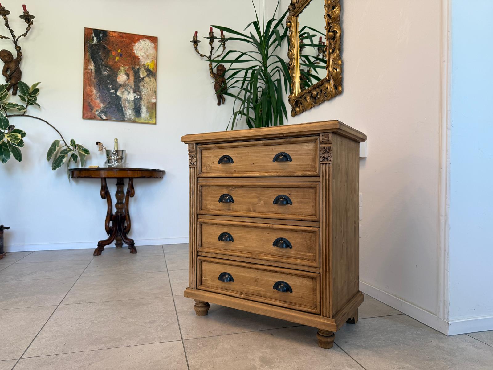 Massive Ladenkommode Ladenschrank Apothekerschrank Bauernmöbel G1782