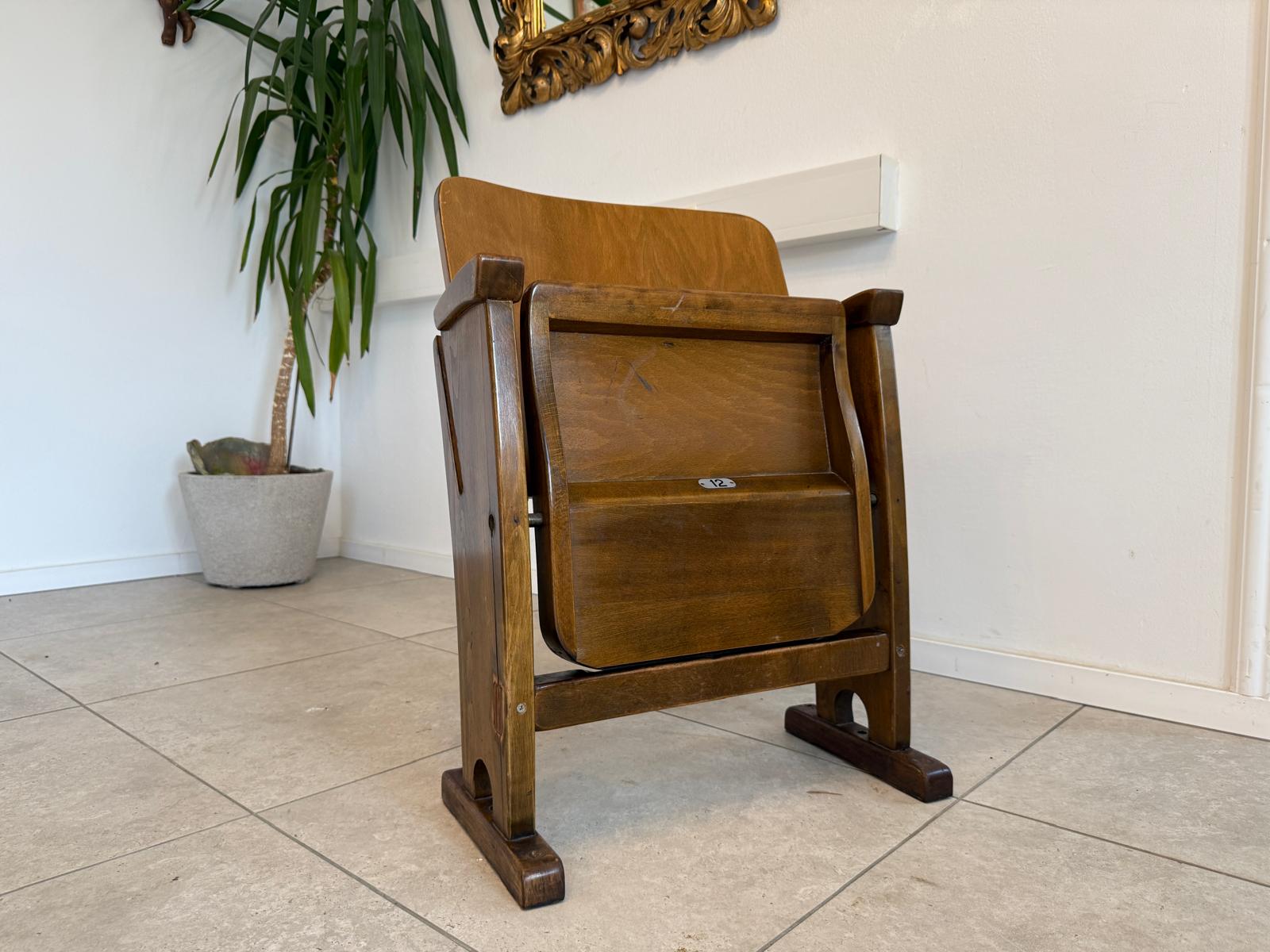 Original Wiener Kinosessel 1er Sitz Klappstuhl Stuhl Nostalgie Sessel G1728