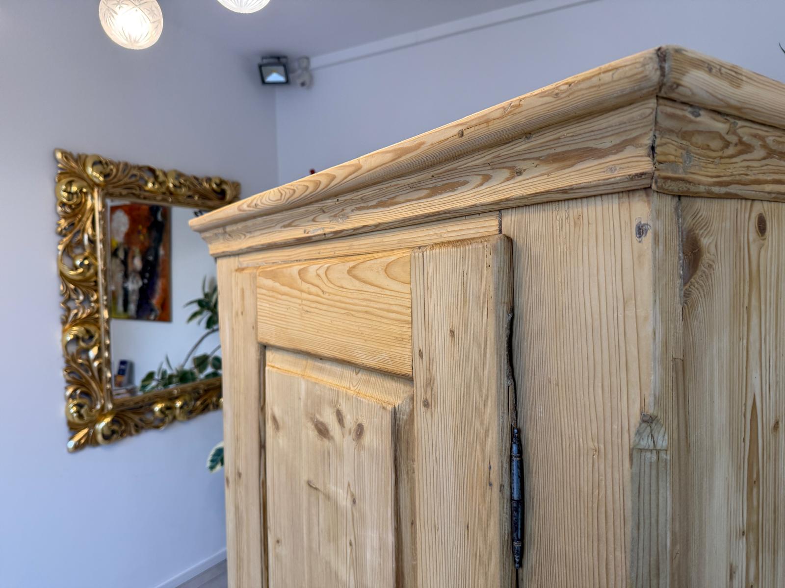 1 türiger Bauernschrank Naturholzschrank Weichholz Antik G2219