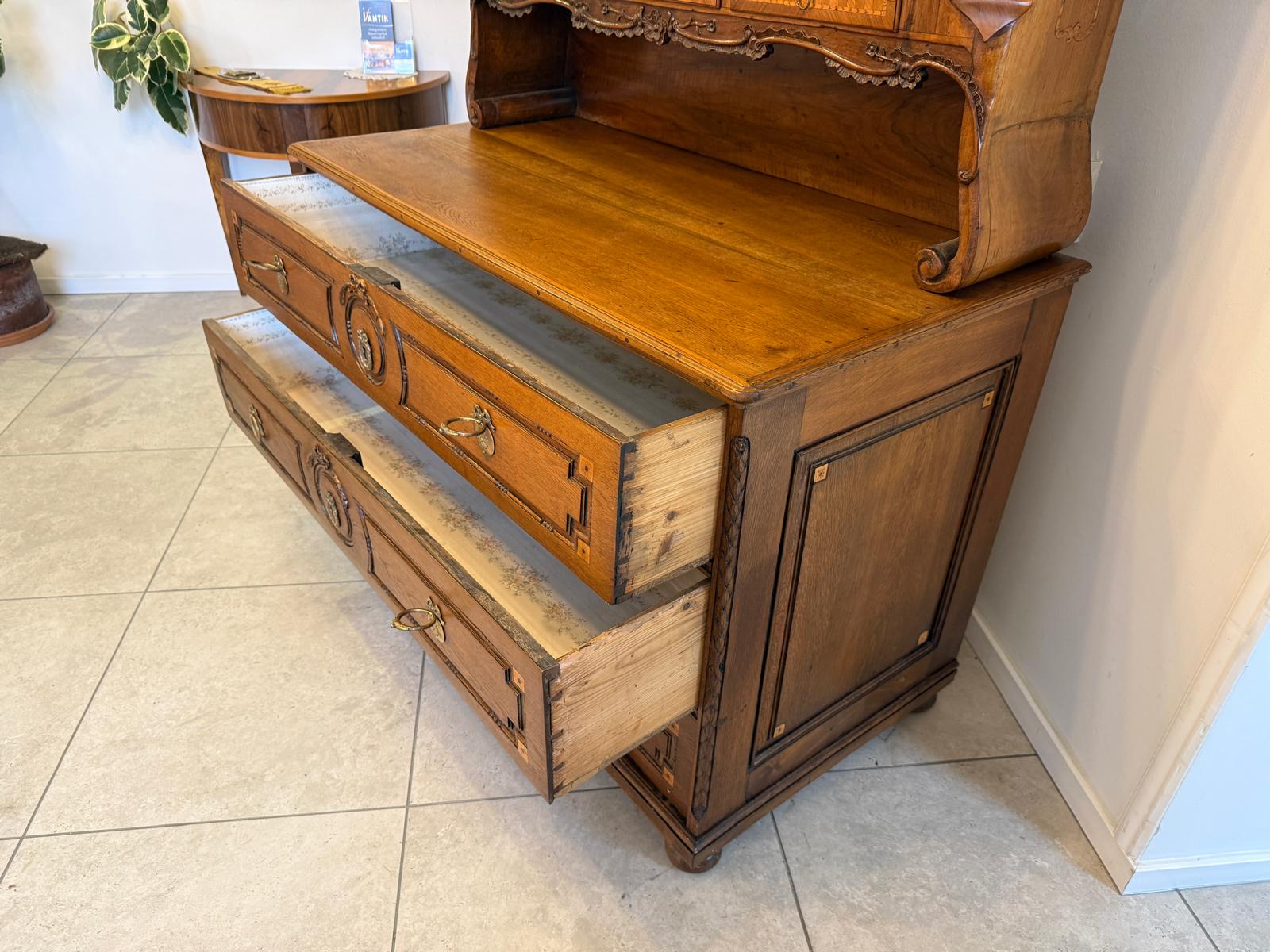 Originaler Josefinischer Aufsatzsekretär Aufsatzkommode Antiquität G2371