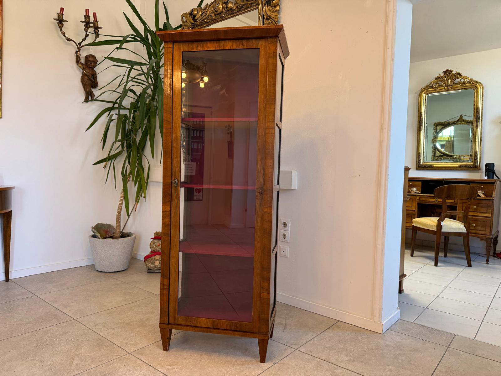Stilvitrine Biedermeier Glasschrank Bücherschrank Antik G2403