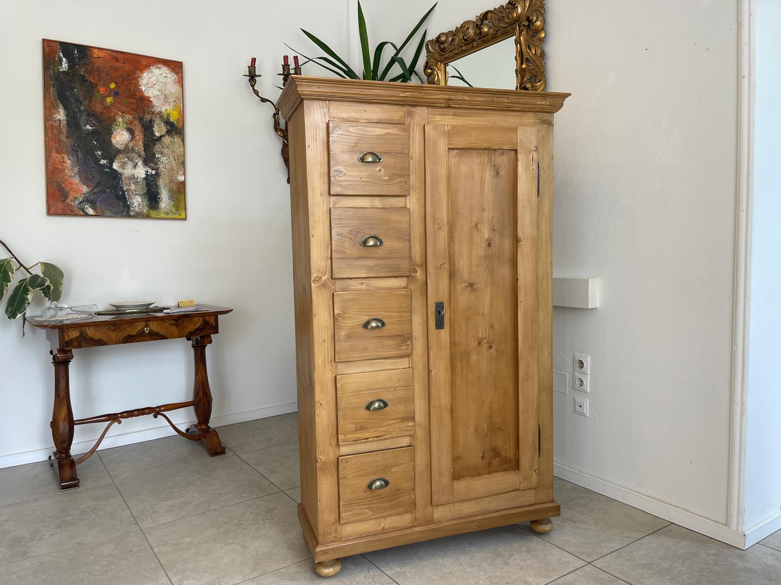 Alter Biedermeier Brotschrank Almerschrank Vorratskasten Bauernschrank Kasten G1656