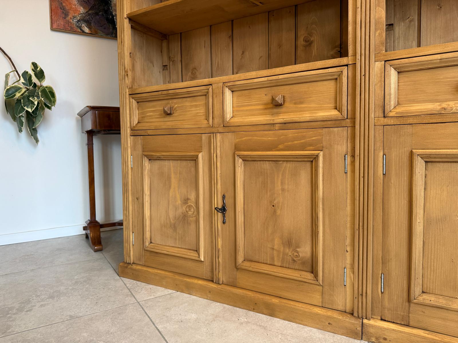 Grosses Bücherregal Stellage Bücherschrank Bauernkasten Bücherwand G1799