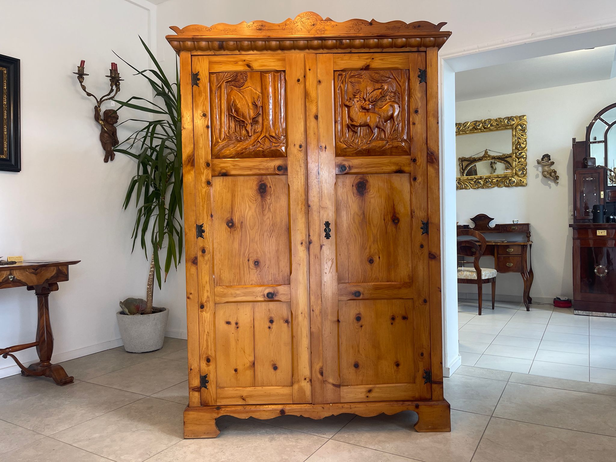 Zirbenholz Schrank Kasten Bauerschrank Kleiderkasten Bauernmöbel G1535
