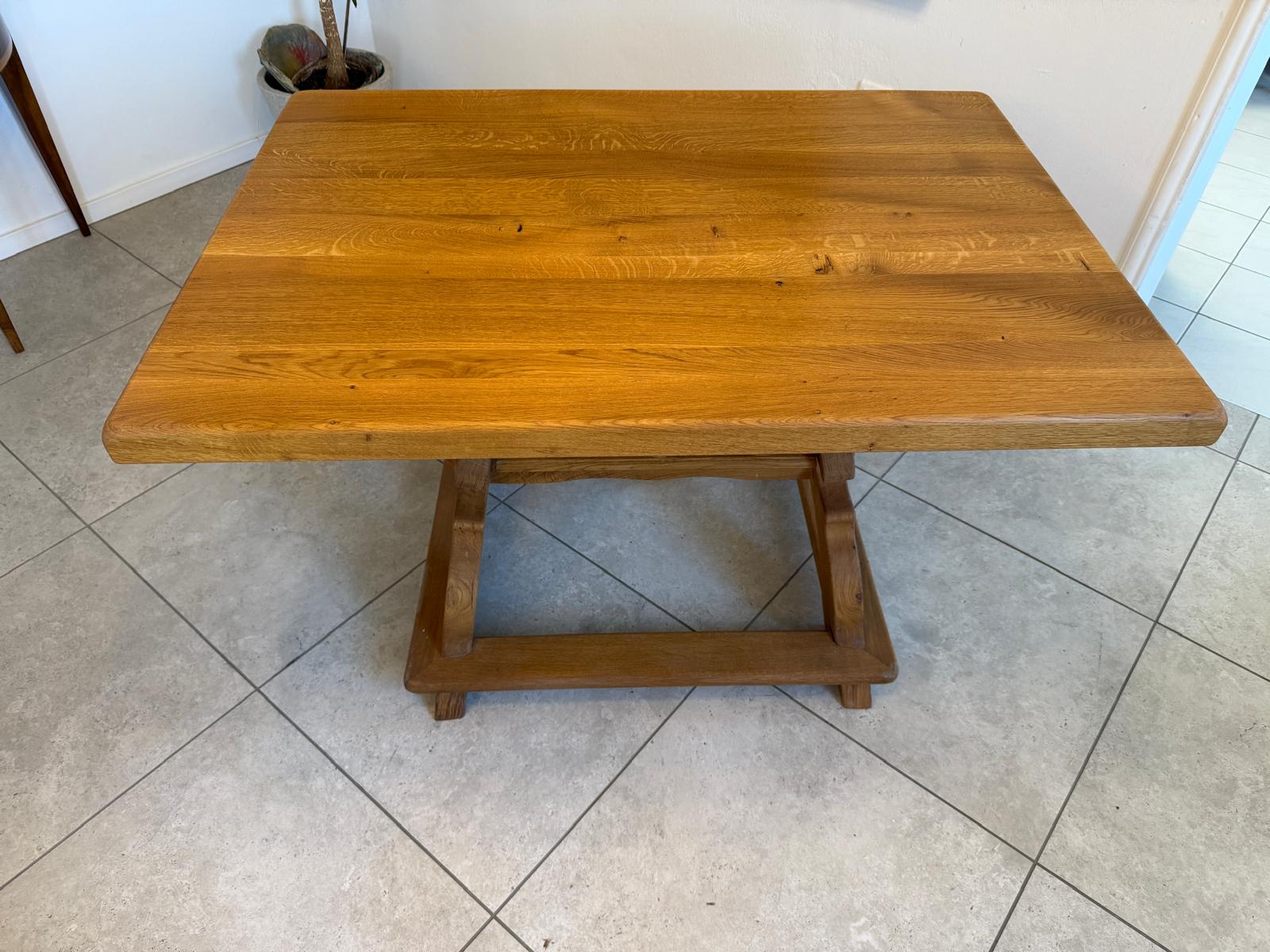 Jogltisch Bauerntisch Eichenholz Hüttentisch Bauernmöbel G2277