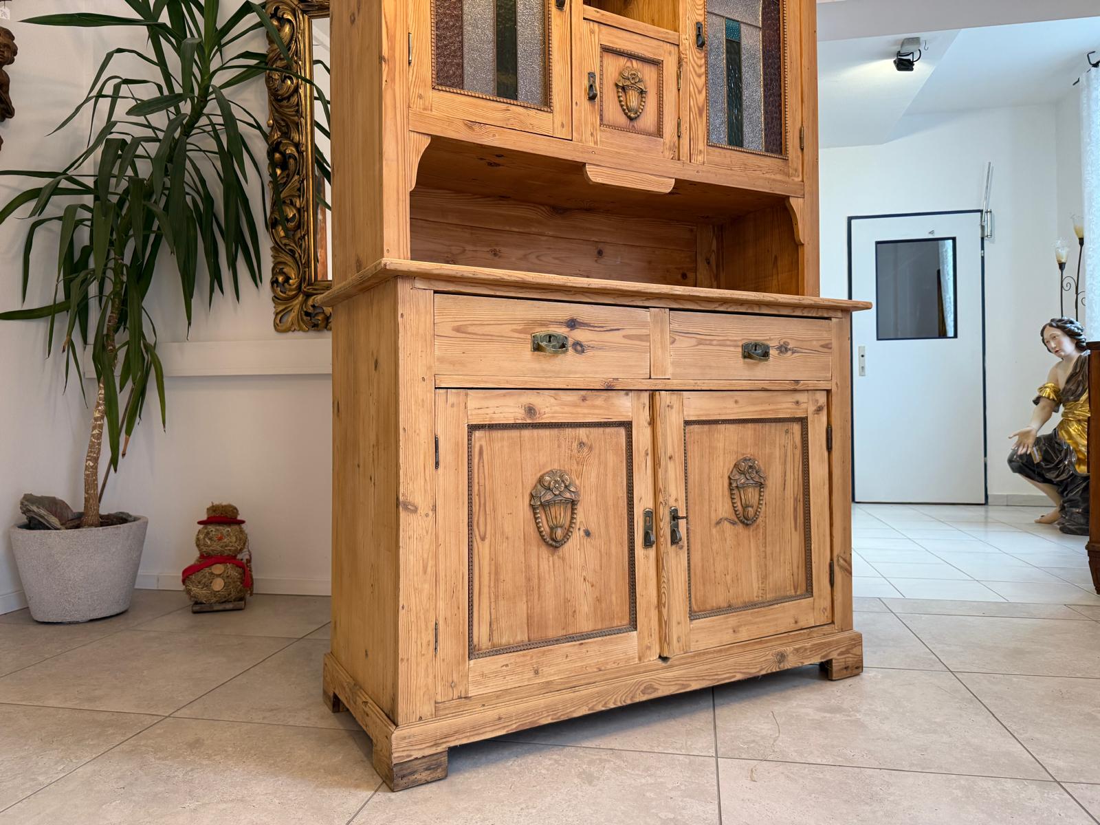 Originale Jugendstil Küchenbuffet Küchenschrank Küchenkredenz G2301