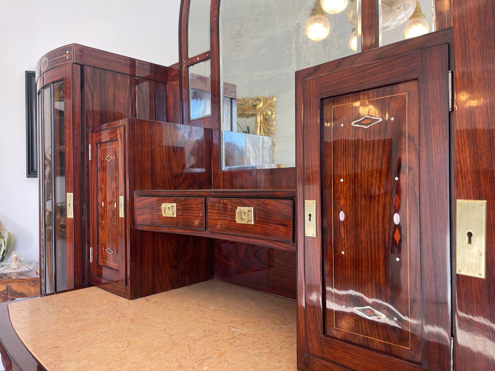 Sale Restauriertes Jugendstil Designerbuffet Bibliotheksschrank Antiquität G1379